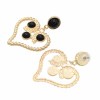 E-5568 Fashion Design Women Gold Love Pearl Heart Eardrop Pearl Dangle Drop Earrings For Women Jewelry