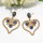 E-5568 Fashion Design Women Gold Love Pearl Heart Eardrop Pearl Dangle Drop Earrings For Women Jewelry