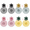 E-5569 4 Colors Fashion New Trend Round Line Flower Earrings Suitable For Women's Jewelry