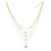 N-7324 Golden necklace tassel long fashion simple elegant wedding jewelry