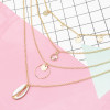 N-7324 Golden necklace tassel long fashion simple elegant wedding jewelry
