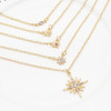 N-7324 Golden necklace tassel long fashion simple  elegant wedding jewelry