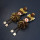 E-5571 Brown Bead Drop Eyecatching Elk Christmas Drop Earrings Statement Jewelry for Ladies Girls Women