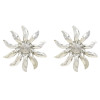 E-5577 Trendy Big Sunflower Earrings For Women Gold Silver Metal Stud Earring Wedding Party Charm Jewelry