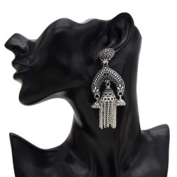E-5582 Bohemia New Tassel Bell Long Dance Earrings Women Elegant Pop Earrings