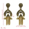 E-5582 Bohemia New Tassel Bell Long Dance Earrings Women Elegant Pop Earrings