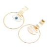 E-5583 Big Eyes Metal Earring Fashion Trend Suitable For Ladies Party Holiday Jewelry Gift