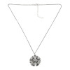 N-7326 You are My Sunshine Engraved Necklace for Mom Sunflower Locket Necklace