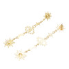 E-5584 Eyes of the Golden Sun Fashionably Dazzling Bright Dazzling Wedding Jewelry