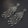 E-5589 2 Color Fashion Dignified Round Flower Small Bell Wedding Jewelry