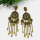 E-5589 2 Color Fashion Dignified Round Flower Small Bell Wedding Jewelry