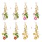 E-5590 Four color flower earrings pearl earrings suitable for ladies party daily jewelry jewelry gifts