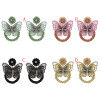 E-5594 4 Color Butterfly Earrings Rhinestone Beads Fashion Hoop Earrings Jewelry for Woman