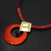 N-7327 Four color simple atmospheric fashion alloy acrylic necklace suitable for any occasion acrylic jewelry