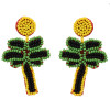 E-5595 Handmade Birds Tree Shape Drop Earrings for Women Resin Beaded Statement Earring Bohemian Party Jewelry