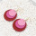 E-5597 Fashion Multi-Layer Leather Round Earrings for Woman