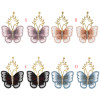 E-5600 Fashion Butterfly Shape Drop Earrings for Women Girl Gold Alloy Rhinestone Earring Cocktail Party Jewelry