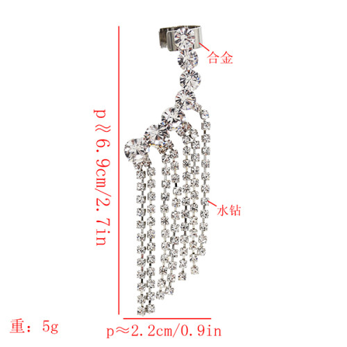 E-5604 Fashion Rhinestone Tassel Earrings Suitable For Women's Party Holiday Jewelry Gifts