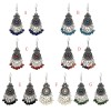 E-5605 Bohemian New Six Color Tassel Alloy Pop Ladies Fashion Earrings