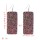 E-5609 Personalized European and American leather sequins Grit earrings square rectangular geometric PU earrings