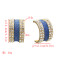 E-5611 European And American Style Fashion Rhinestone Earrings Alloy Semicircle Design Jewelry Earrings