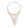 N-7328 Elegant Full Rhinestone Tassel Necklaces Women Bridal Bib Statement Choker Necklace Wedding Party Jewelry