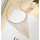 N-7328 Elegant Full Rhinestone Tassel Necklaces Women Bridal Bib Statement Choker Necklace Wedding Party Jewelry