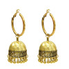 E-5614 European and American new style gold and silver bell tassel ladies small pendant earrings