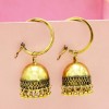 E-5614 European and American new style gold and silver bell tassel ladies small pendant earrings