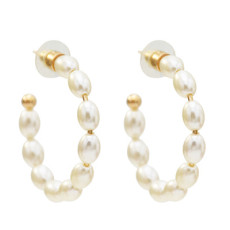 E-5613 Fashion Round Pearl Auricle Ear Cuff Stud Earring for Woman