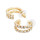 E-5619 Fashion Round Rhinestone Ear Pin Earring Jewelry Simple Style Jewelry