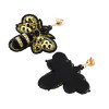E-5631 Cute Sequins Cloth Beads Rhinestone Butterfly Earring for Woman
