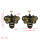 E-5631 Cute Sequins Cloth Beads Rhinestone Butterfly Earring for Woman