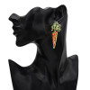 E-5638 Carrot Earrings Inlaid With Rhinestone Earrings Suitable For Ladies Party Holiday Jewelry