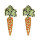 E-5638 Carrot Earrings Inlaid With Rhinestone Earrings Suitable For Ladies Party Holiday Jewelry