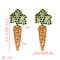 E-5638 Carrot Earrings Inlaid With Rhinestone Earrings Suitable For Ladies Party Holiday Jewelry