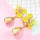 E-5642 4 Colors Fashion Simple Flower-shaped Earring Alloy Drop-shaped Jewelry