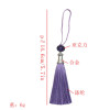 E-5641 10Pcs/Lot 4 Colors Acrylic Beads Thread Long Tassel Charm Pendants For Keychains Necklace DIY Jewelry Making Findings