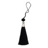 E-5641 10Pcs/Lot 4 Colors Acrylic Beads Thread Long Tassel Charm Pendants For Keychains Necklace DIY Jewelry Making Findings