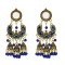 E-5644 Bohemia new six colors beads bride bridesmaid wedding bell tassel earrings