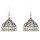 E-5647 Vintage Silver Alloy Colorful Beads Bells Tassel Jhumka Earrings for Women Bohemian Indian Jewelry