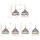 E-5647 Vintage Silver Alloy Colorful Beads Bells Tassel Jhumka Earrings for Women Bohemian Indian Jewelry
