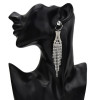 E-5648 Diamond Rhinestone Drop-Shaped Elegant Temperament Tassel Earrings Party Accessories