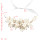 F-0720 Handmade Silver Gold Color Bridal Pearl Crystal Flower Headbands Wedding Hair Accessories