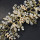 F-0720 Handmade Silver Gold Color Bridal Pearl Crystal Flower Headbands Wedding Hair Accessories