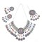 N-7331 Women Bohemia Jewelry Set Rhinestone Coin Tassel Dancing Earrings Necklace Hair Dangle Set