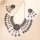 N-7331 Women Bohemia Jewelry Set Rhinestone Coin Tassel Dancing Earrings Necklace Hair Dangle Set