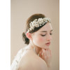 F-0724 Elegant Bride Crowns Pearl Crystal Flower Wedding Tiara Bridal Hair Accessories
