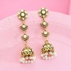 E-5653 2020 Trendy Six Colors Beads Gold Bell Tassel Earrings For Woman Jewelry Accessory