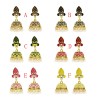 E-5654 New fashion Painted Ethnic Wind Tassel Earrings Bohemia Tourism Memorial Retro Pearl Earrings Jewelry Accessory